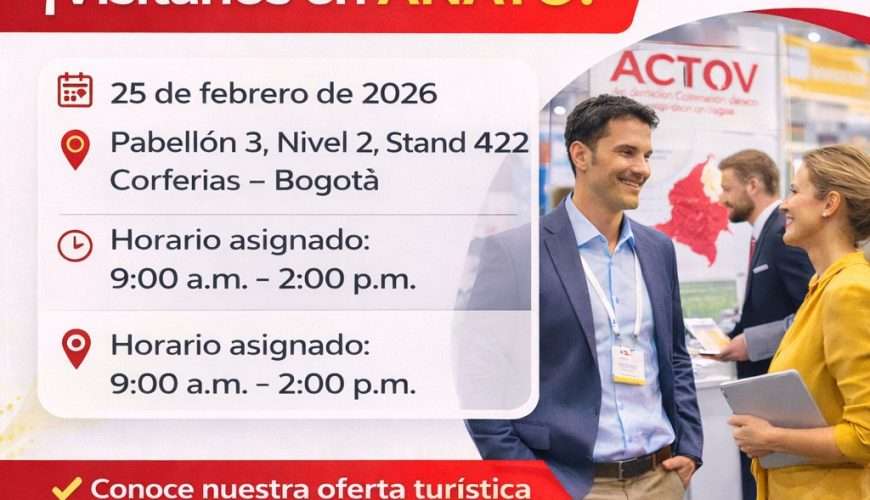 ACTOV presente en la Vitrina Turística de ANATO 2026