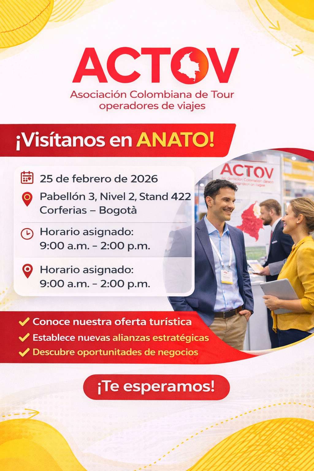 ACTOV presente en la Vitrina Turística de ANATO 2026